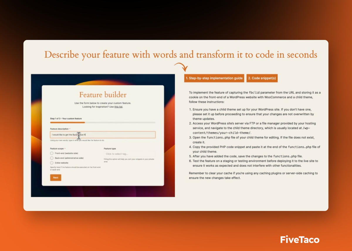 WP Dev AI | FiveTaco