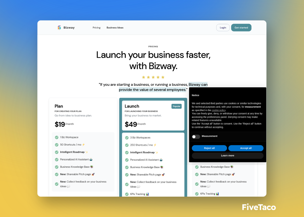 Bizway | FiveTaco
