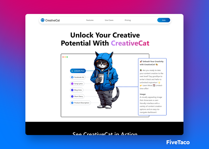 CreativeCat | FiveTaco
