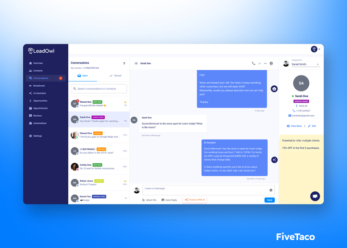 LeadOwl | FiveTaco