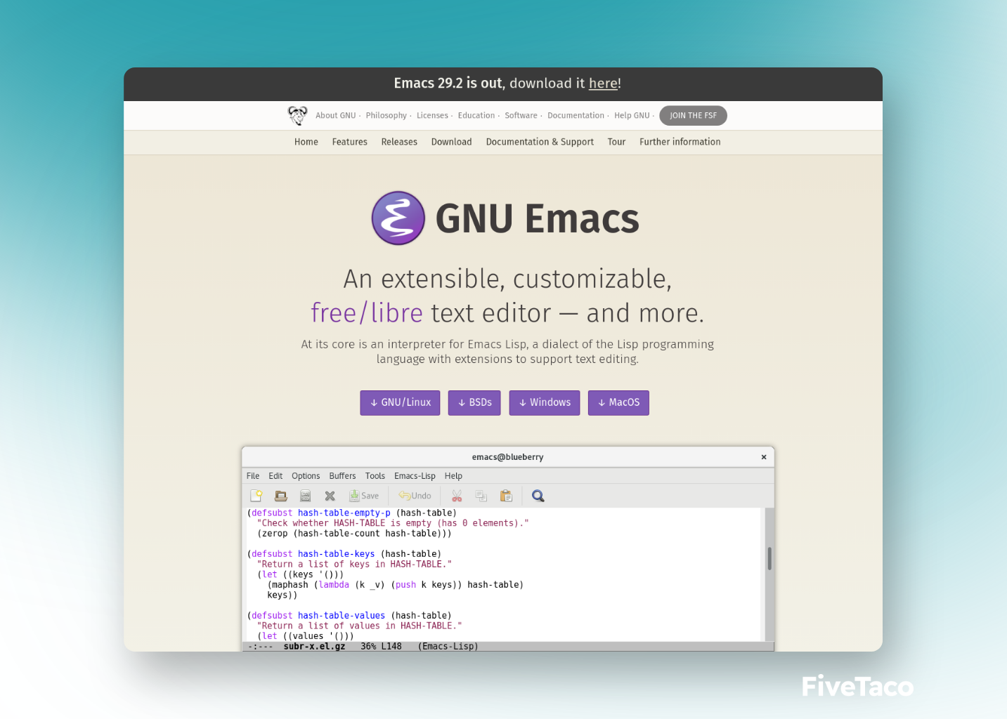 GNU Emacs