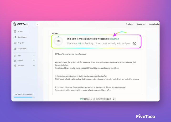 Bypass AI | FiveTaco