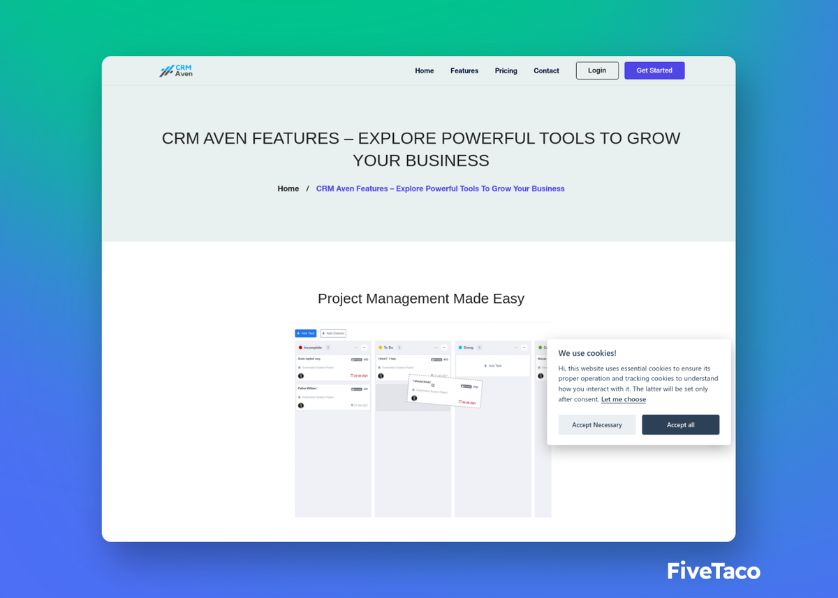 CRM Aven | FiveTaco
