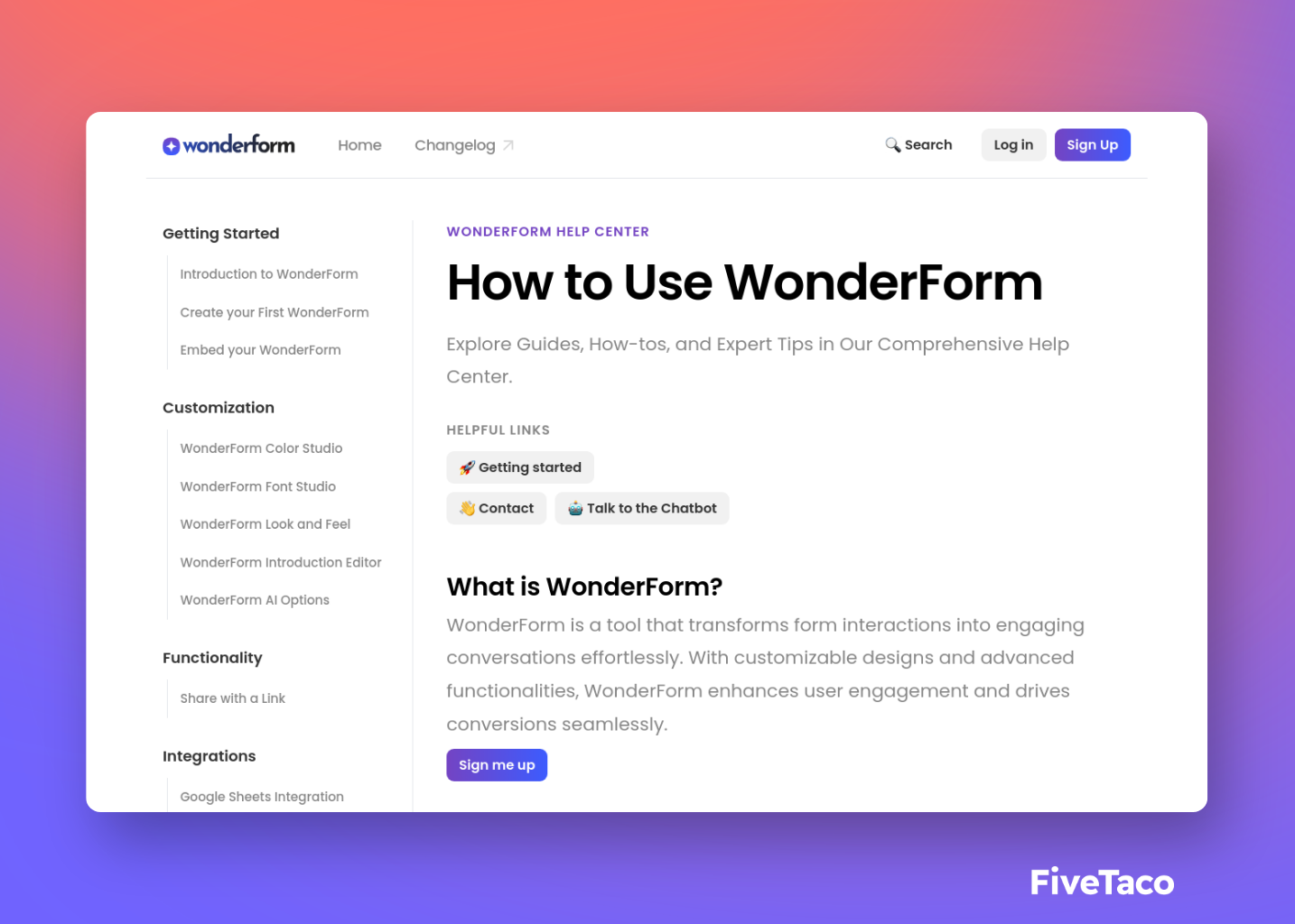 WonderForm