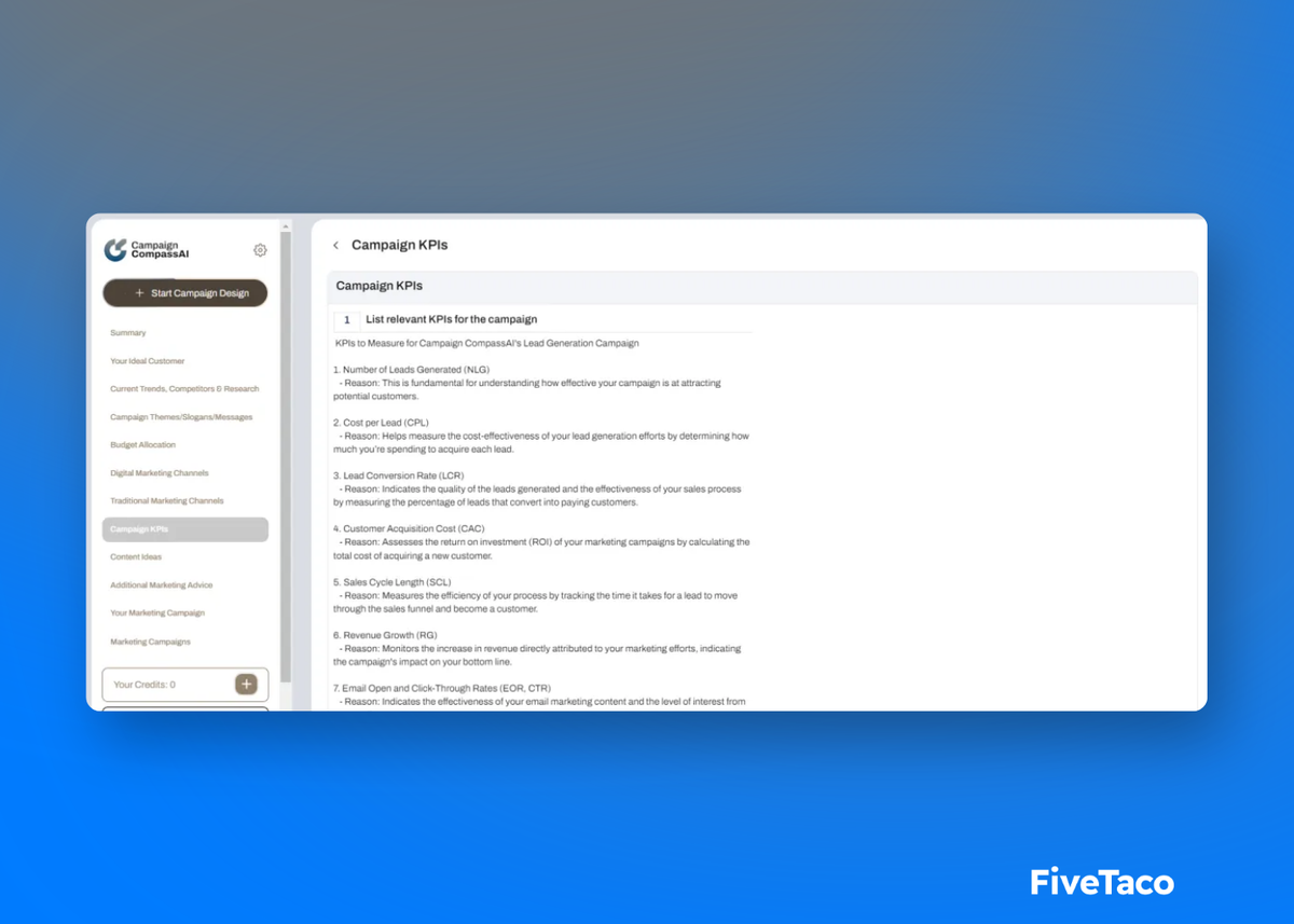 Campaign CompassAI | FiveTaco