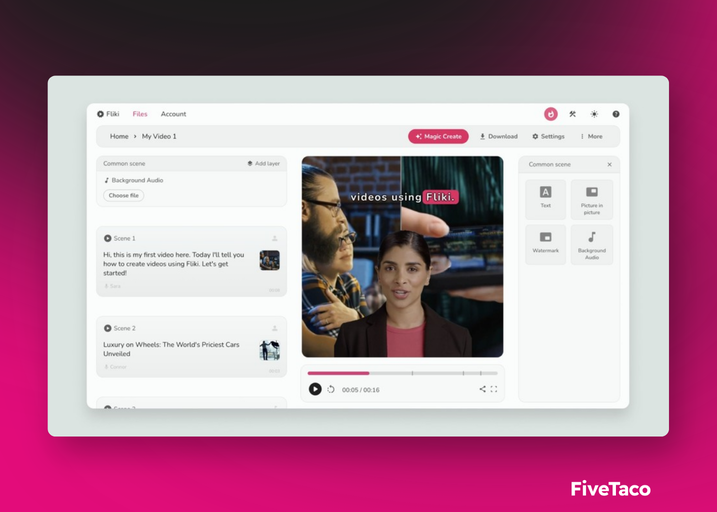 Fliki | FiveTaco
