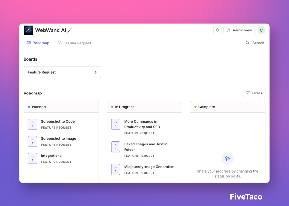 WebWand AI | FiveTaco