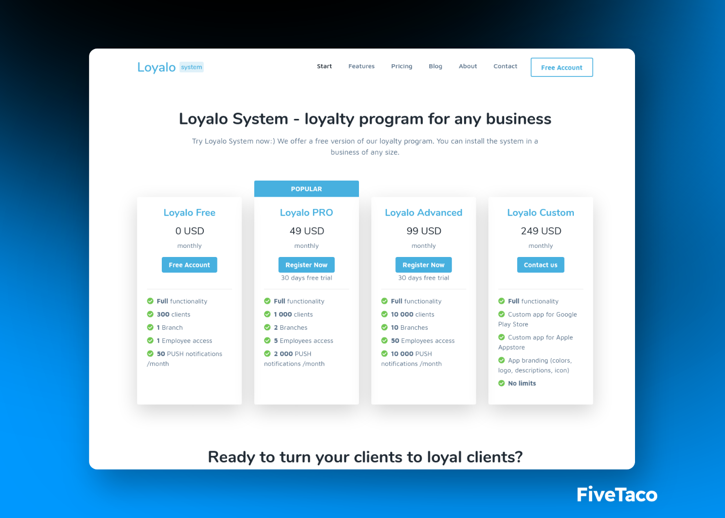 Loyalo system