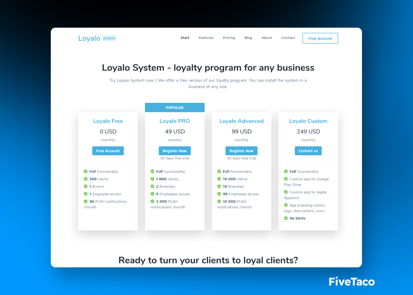 Loyalo system