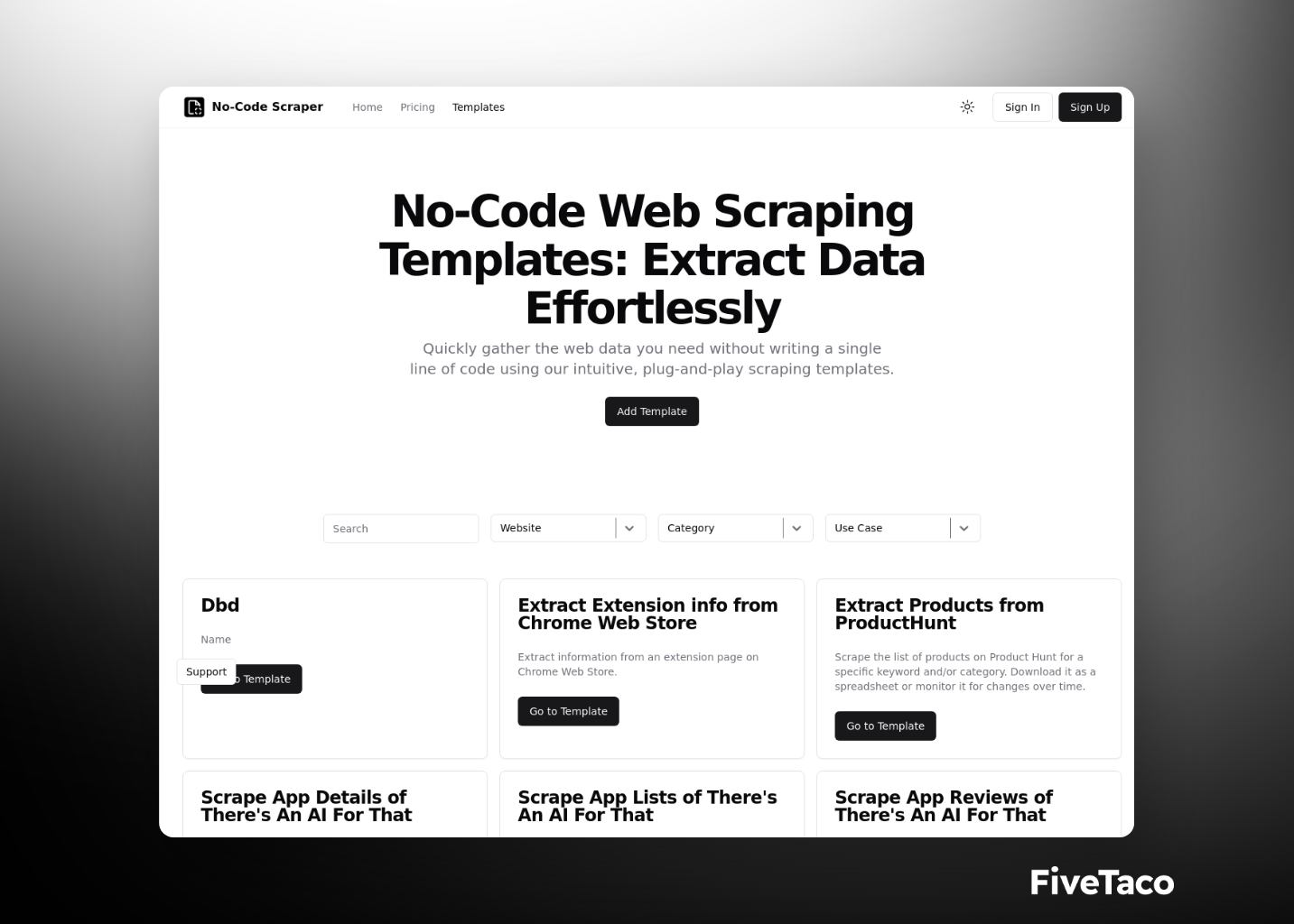 No-Code Scraper