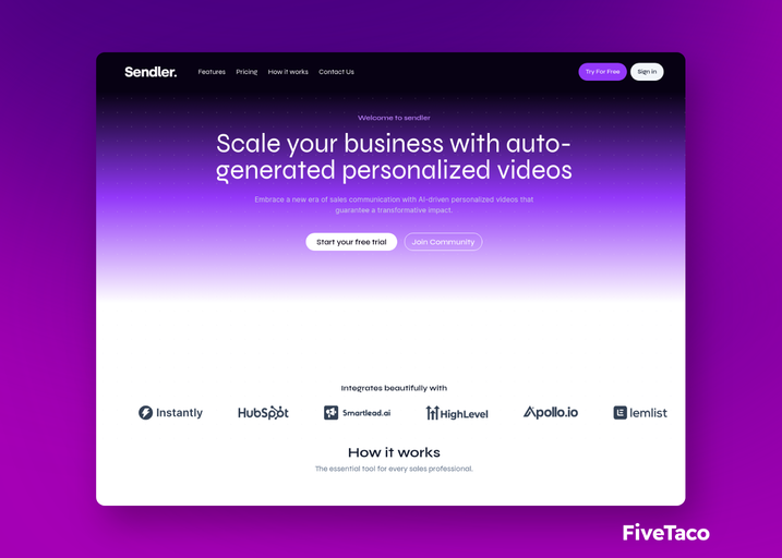 Sendler | FiveTaco