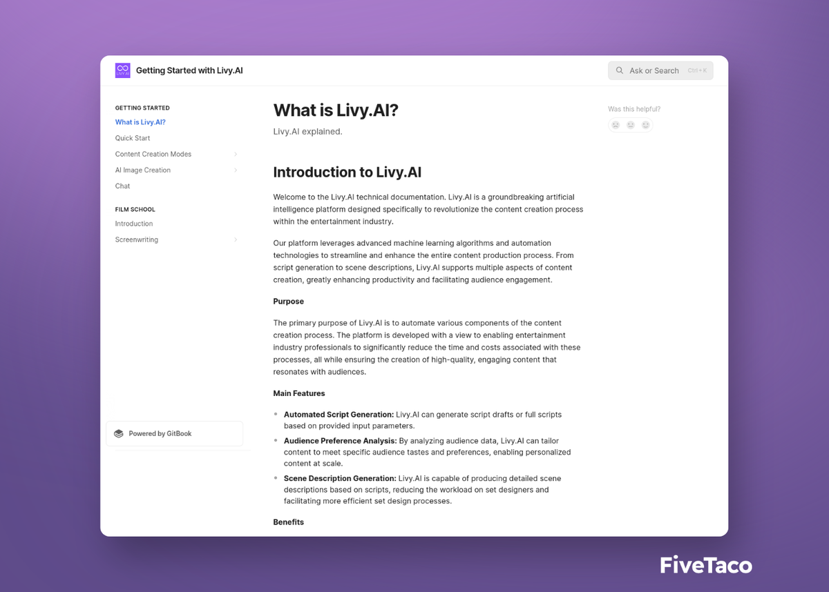 Livy AI | FiveTaco