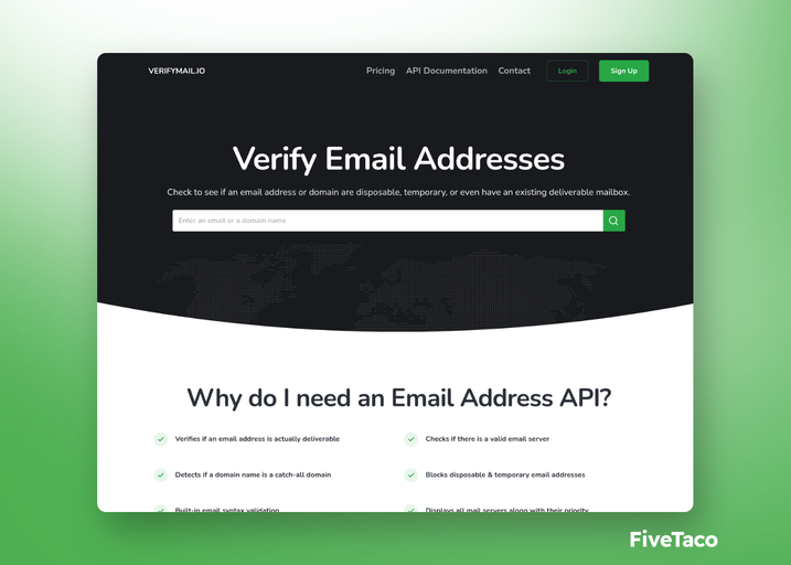 Verify Email Addresses | FiveTaco