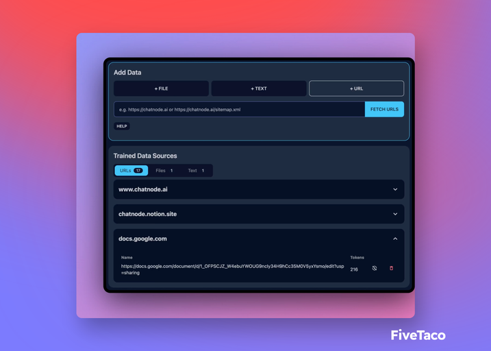 ChatNode | FiveTaco