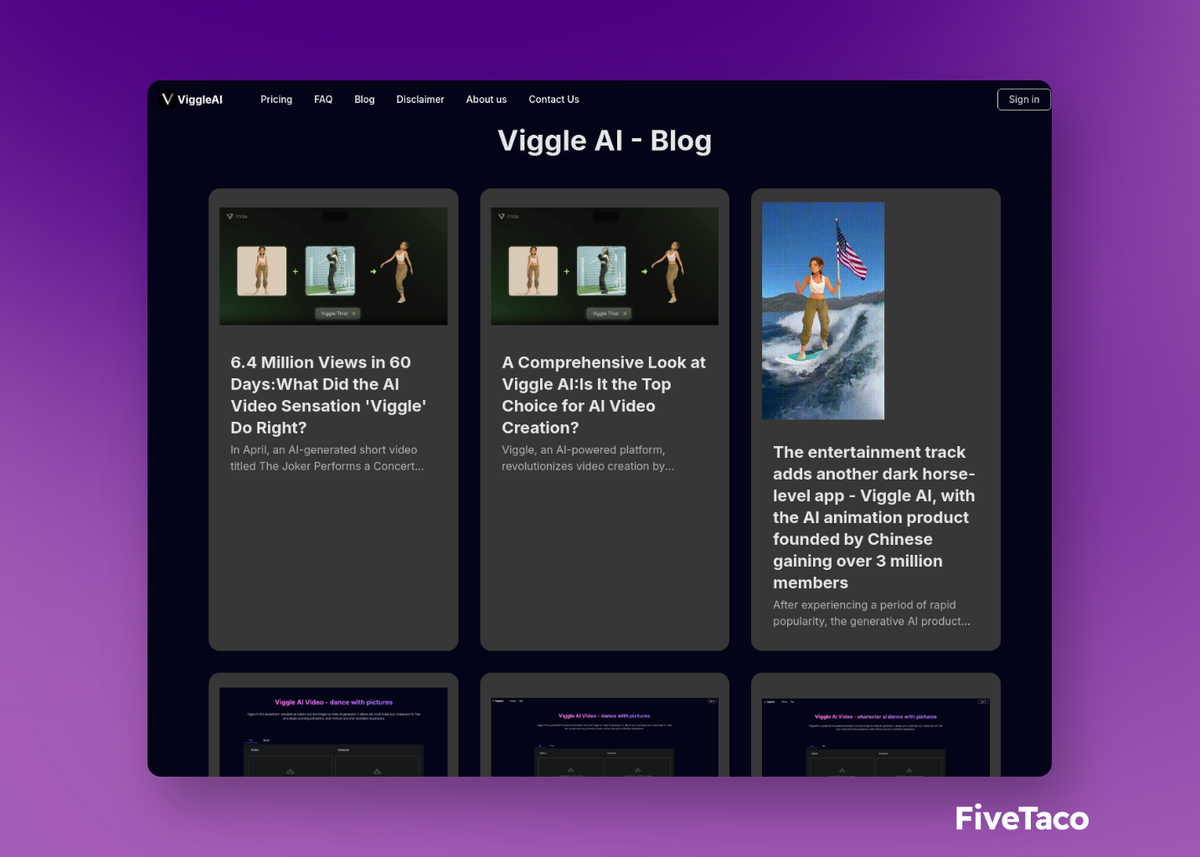 Viggle AI | FiveTaco
