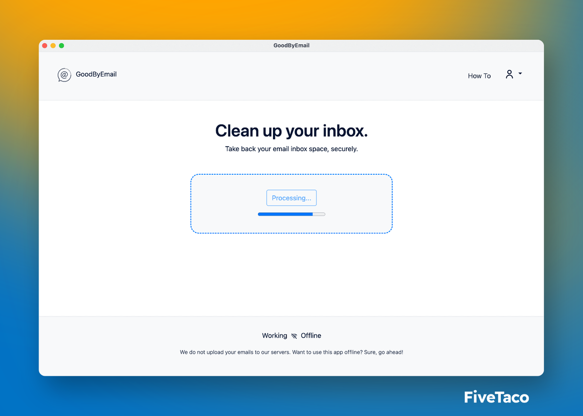GoodByEmail | FiveTaco