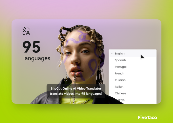 BlipCut AI Video Translator | FiveTaco