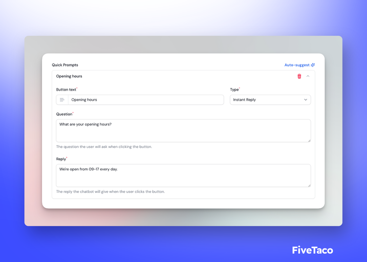 ChatFlow | FiveTaco