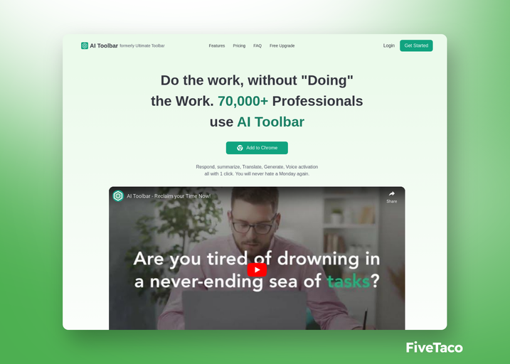 AI Toolbar | FiveTaco
