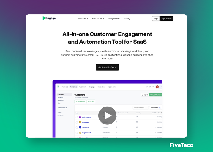 Engage | FiveTaco