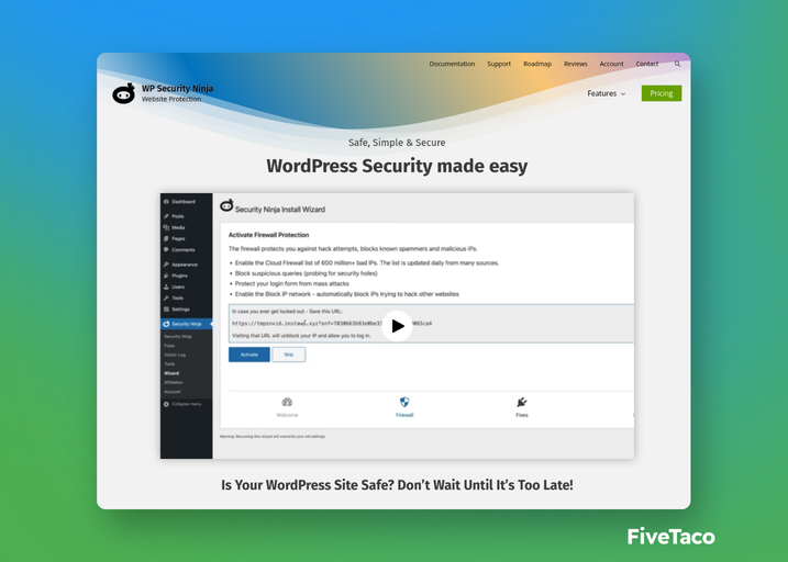 WP Security Ninja | FiveTaco