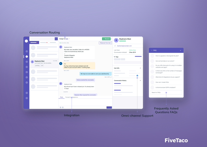 Kommunicate | FiveTaco
