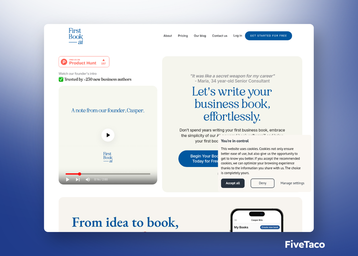 First Book ai | FiveTaco