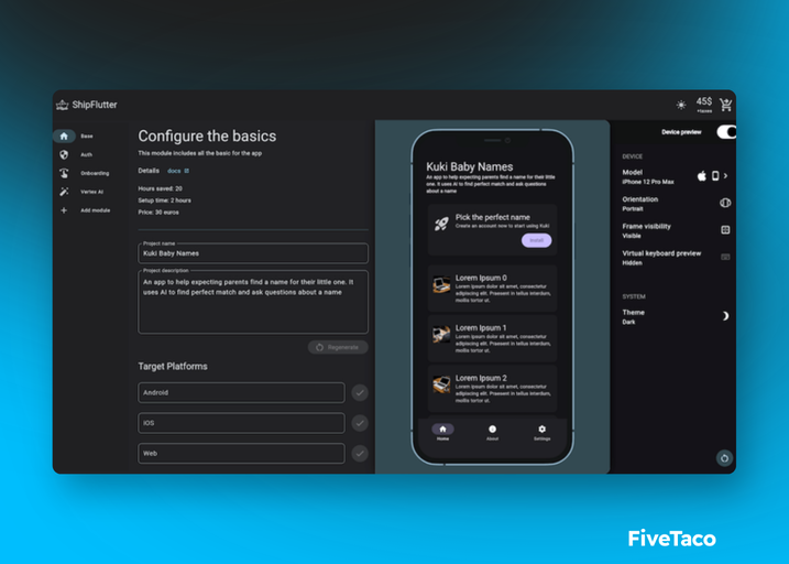 ShipFlutter | FiveTaco