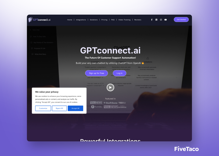 GPTconnect.ai | FiveTaco