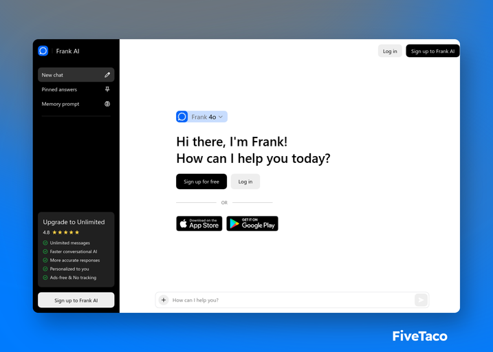 Frank AI | FiveTaco