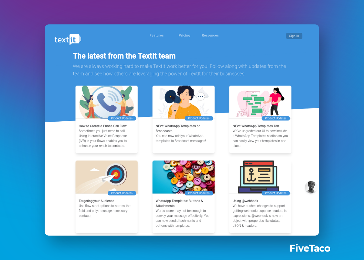TextIt | FiveTaco
