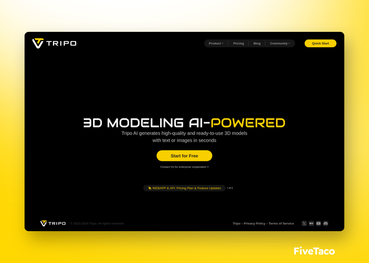 Tripo AI | FiveTaco