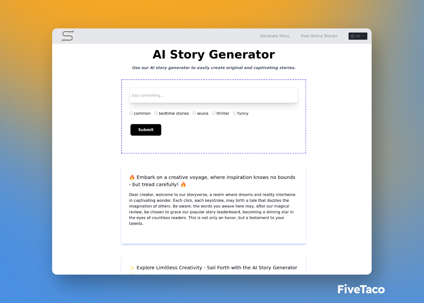 AI Story Generator