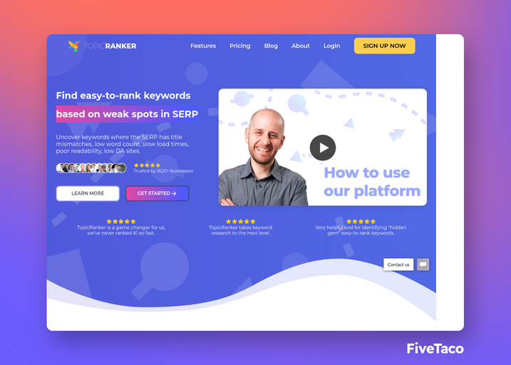 TopicRanker | FiveTaco