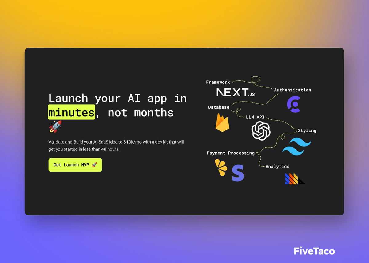 Launch MVP | FiveTaco